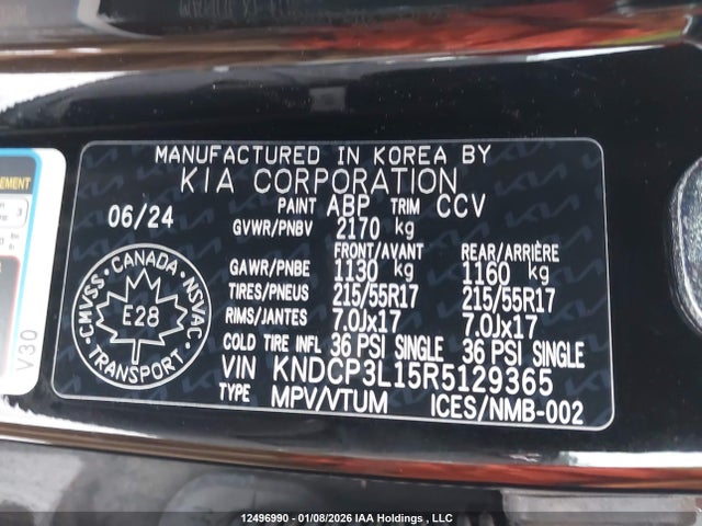 KNDCP3L15R5129365 KIA Niro Ev Wind