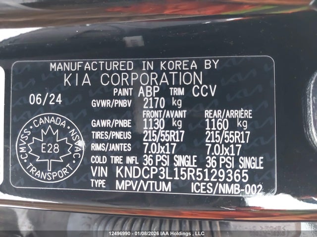 KNDCP3L15R5129365 KIA Niro Ev Wind