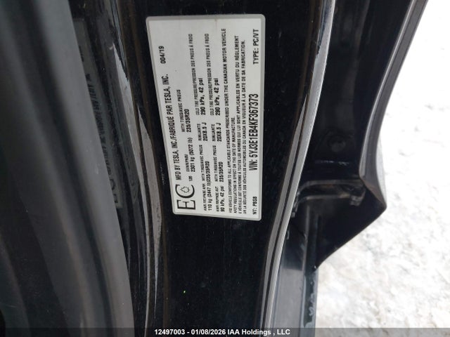 5YJ3E1EB4KF367373 Tesla Model 3 Long Range/performance