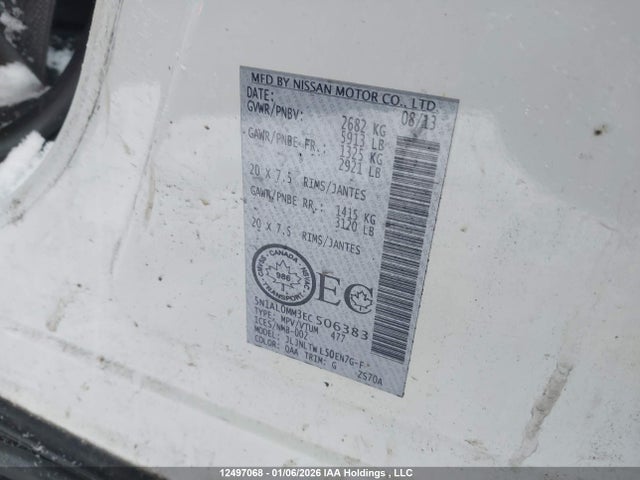 5N1AL0MM3EC506383 Infiniti QX60