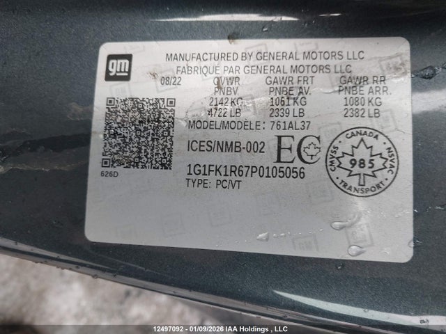 1G1FK1R67P0105056 Chevrolet CAMARO ZL1