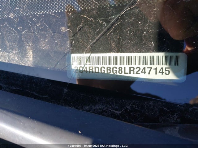 Aukcja sprzedaży 2020 Dodge Grand Caravan Se, vin: 2C4RDGBG8LR247145, numer aukcji: 12497097