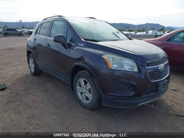 Продаж на аукціоні авто 2014 Chevrolet Trax 2lt, vin: 3GNCJREB7EL161567, номер лоту: 12497162
