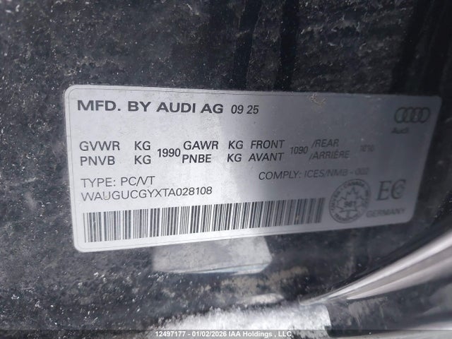 WAUGUCGYXTA028108 Audi A3 PREMIUM