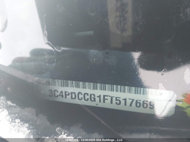 Aukcja sprzedaży 2015 Dodge Journey Sxt, vin: 3C4PDCCG1FT517669, numer aukcji: 12497215