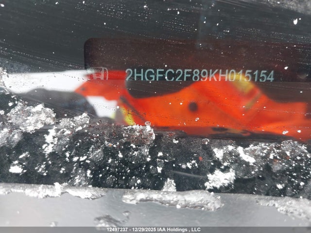 Aukcja sprzedaży 2019 Honda Civic Sport, vin: 2HGFC2F89KH015154, numer aukcji: 12497237