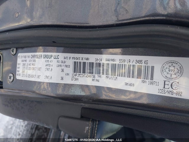 1C4PJMCSXFW540736 Jeep Cherokee Latitude