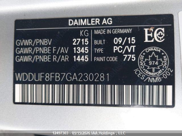 WDDUF8FB7GA230281 Mercedes-Benz S 550 4matic
