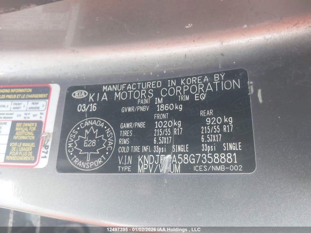 KNDJP3A58G7358881 KIA SOUL EX