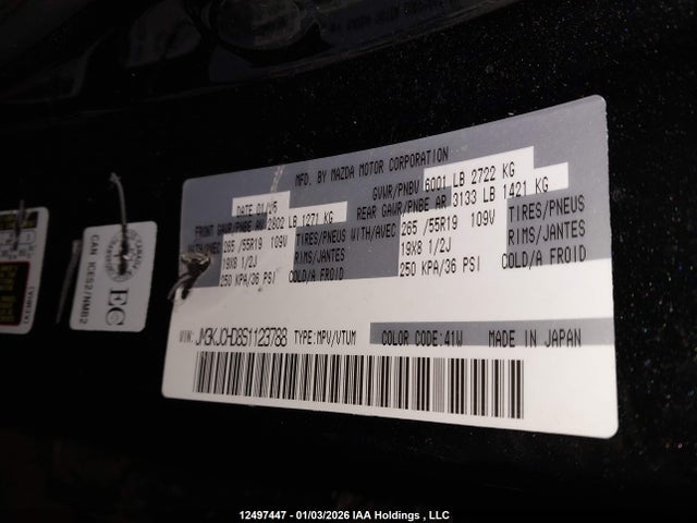 JM3KJCHD8S1123788 Mazda Cx-70 Mhev Gs-l