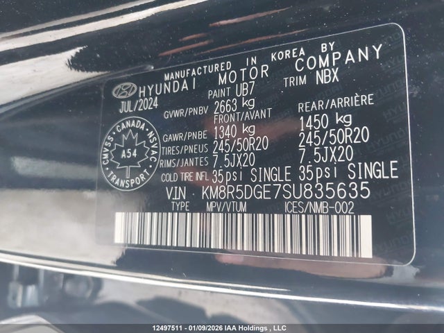 KM8R5DGE7SU835635 Hyundai Palisade Ultimate Calligraphy