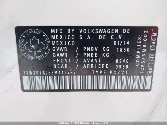 3VW2K7AJ6EM412797 Volkswagen Jetta