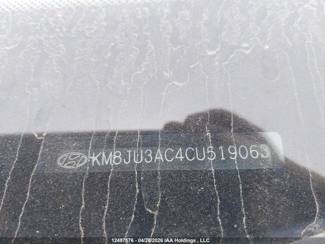 2012 Hyundai Tucson Gls/limited მანქანა იყიდება აუქციონზე, vin: KM8JU3AC4CU519063, აუქციონის ნომერი: 12497576