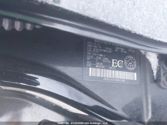 JN1BJ1AV1PW001349 Nissan QASHQAI