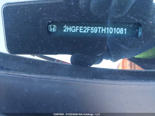 12497826 :رقم المزاد ، 2HGFE2F59TH101081 vin ، 2026 Honda Civic Sport مزاد بيع