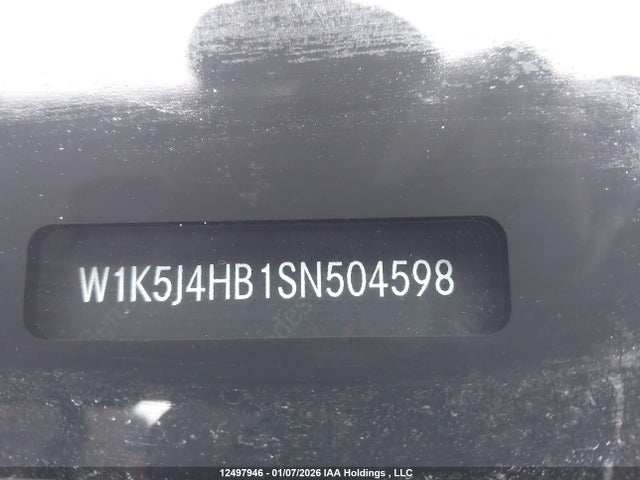 W1K5J4HB1SN504598 Mercedes-Benz Cla 250 Coupe 4matic