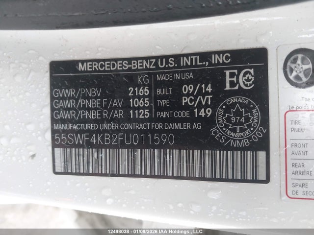 55SWF4KB2FU011590 Mercedes-Benz C 300 4matic
