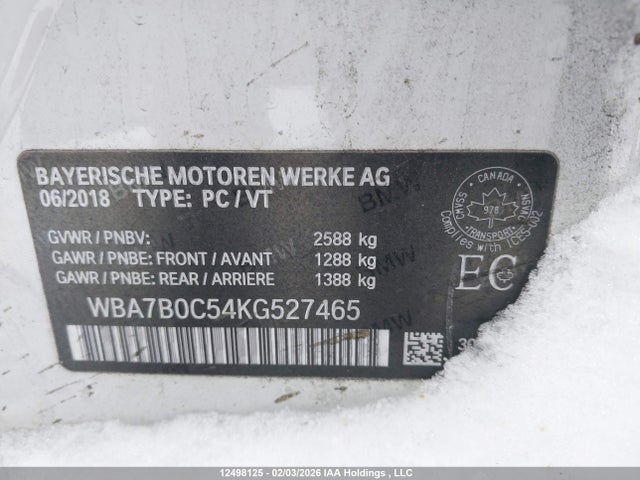 WBA7B0C54KG527465 BMW 750i Xdrive