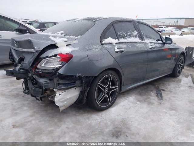 12498201 :رقم المزاد ، 55SWF8EB1LU334253 vin ، 2020 Mercedes-benz C 300 4matic مزاد بيع