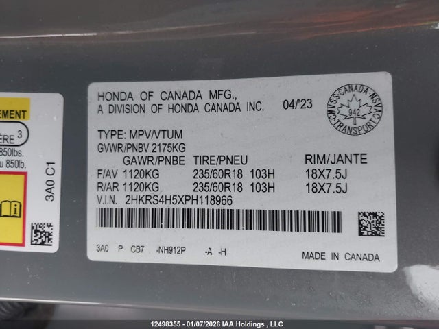 Honda CR-V 2023 2HKRS4H5XPH118966 Image 18