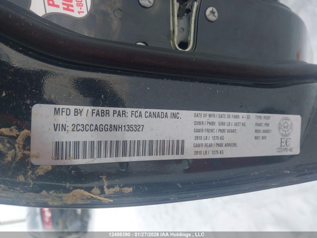 Продажа на аукционе авто 2022 Chrysler 300 S Awd, vin: 2C3CCAGG8NH135327, номер лота: 12498390