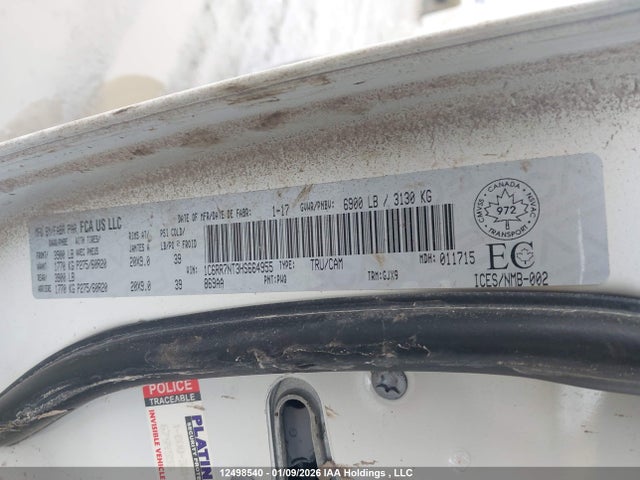 RAM 1500 Laramie 2017 1C6RR7NT3HS664955 Image 9