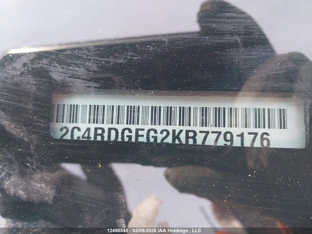 12498545 :رقم المزاد ، 2C4RDGEG2KR779176 vin ، 2019 Dodge Grand Caravan Gt مزاد بيع