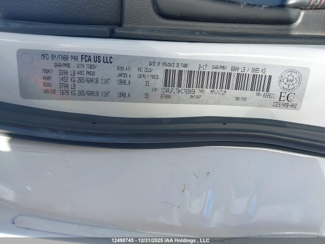 Jeep Grand Cherokee 2017 1C4RJFLT8HC765058 Image 19