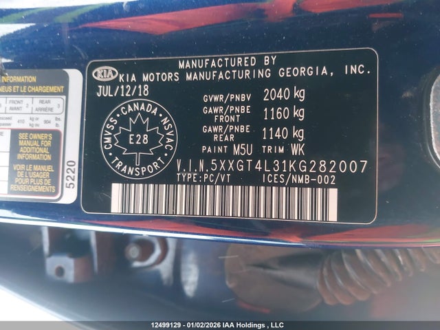 5XXGT4L31KG282007 KIA OPTIMA LX/S