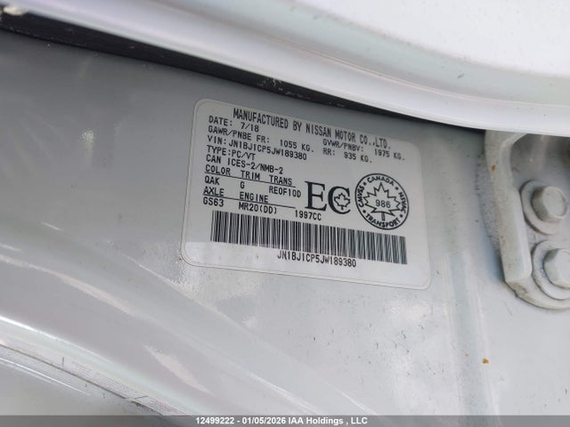 JN1BJ1CP5JW189380 Nissan Qashqai S/sv