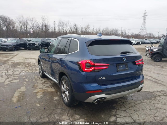 Aukcja sprzedaży 2022 Bmw X3 Xdrive30i, vin: 5UX53DP05N9K31763, numer aukcji: 12499321