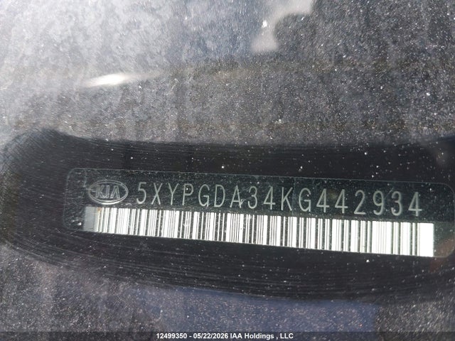5XYPGDA34KG442934 KIA Sorento L/lx
