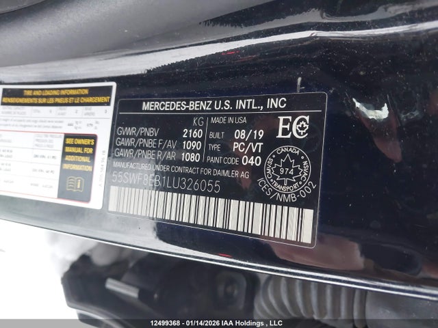 55SWF8EB1LU326055 Mercedes-Benz C 300 4matic
