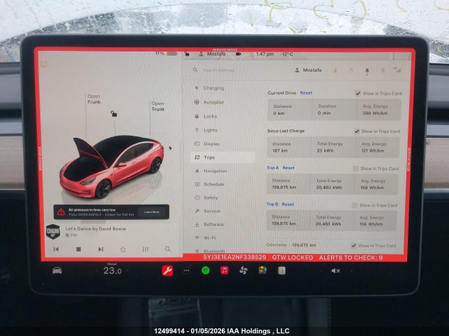 Aukcja sprzedaży 2022 Tesla Model 3 Rwd/standard Range, vin: 5YJ3E1EA2NF338529, numer aukcji: 12499414