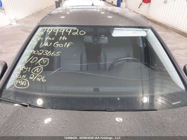 3VWG57AU1KM023665 Volkswagen GOLF S/SE