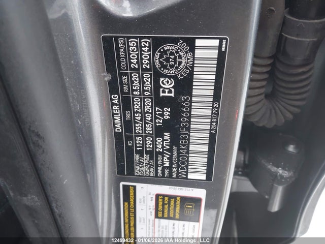 WDC0J4KB3JF396663 Mercedes-Benz Glc 300 Coupe 4matic
