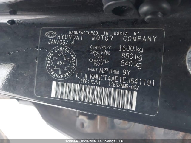 Продаж на аукціоні авто 2014 Hyundai Accent, vin: KMHCT4AE1EU641191, номер лоту: 12499442