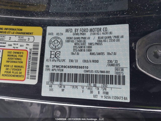 3FMCR9C65RRE66510 Ford Bronco Sport