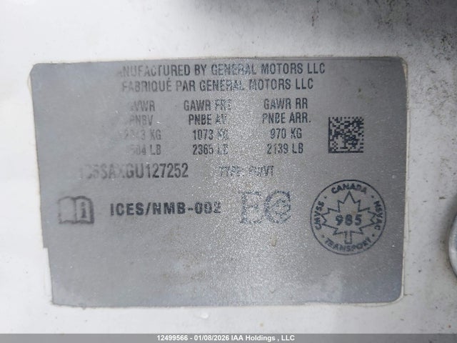 1G11C5SAXGU127252 Chevrolet Malibu