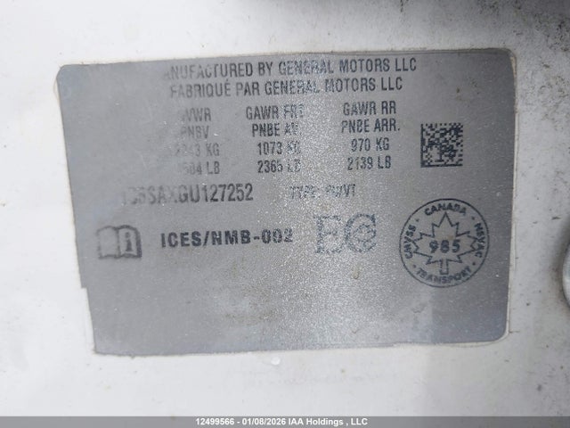 1G11C5SAXGU127252 Chevrolet Malibu