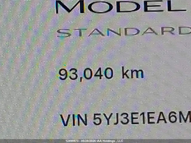 2021 Tesla Model 3 Standard Range/standard Range Plus მანქანა იყიდება აუქციონზე, vin: 5YJ3E1EA6MF085763, აუქციონის ნომერი: 12499573