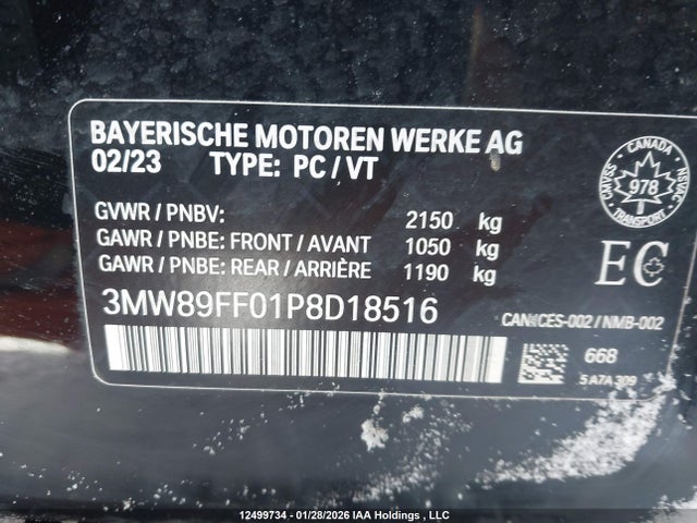 3MW89FF01P8D18516 BMW 330i Xdrive
