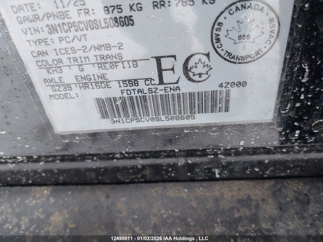 3N1CP5CV0SL508605 Nissan Kicks Play Sv