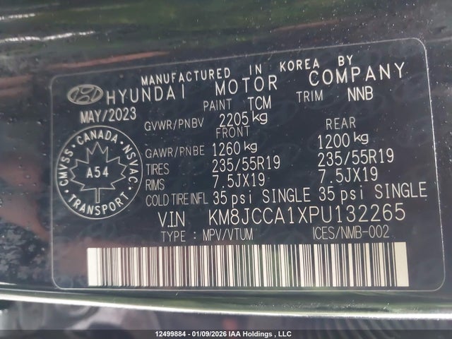 KM8JCCA1XPU132265 Hyundai Tucson Ultimate Hybrid Awd