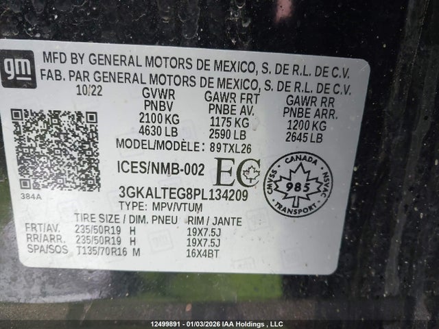 3GKALTEG8PL134209 GMC Terrain Sle