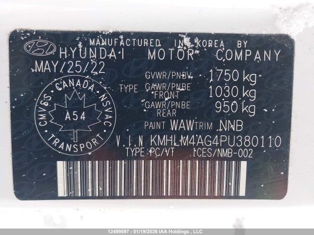 Aukcja sprzedaży 2023 Hyundai Elantra Preferred Ivt, vin: KMHLM4AG4PU380110, numer aukcji: 12499897