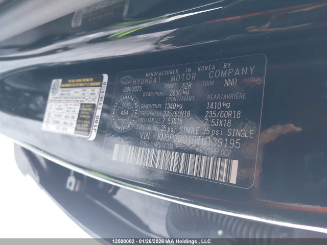KM8P2DG10TU139195 Hyundai Santa Fe Hybrid Preferred