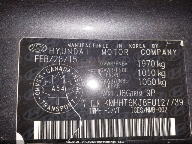 KMHHT6KJ8FU127739 Hyundai Genesis Coupe 3.8l
