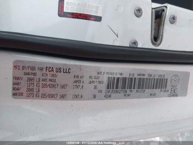Jeep Cherokee North 2019 1C4PJMCX9KD277298 Image 9