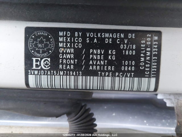 3VWJD7AT5JM719413 Volkswagen Beetle Se